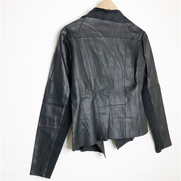 Bagatelle Black, vegan leather open closure jacket - Picture 7 of 11